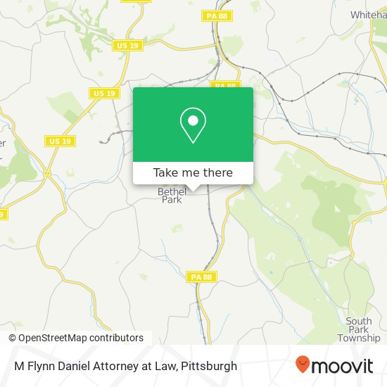 M Flynn Daniel Attorney at Law map