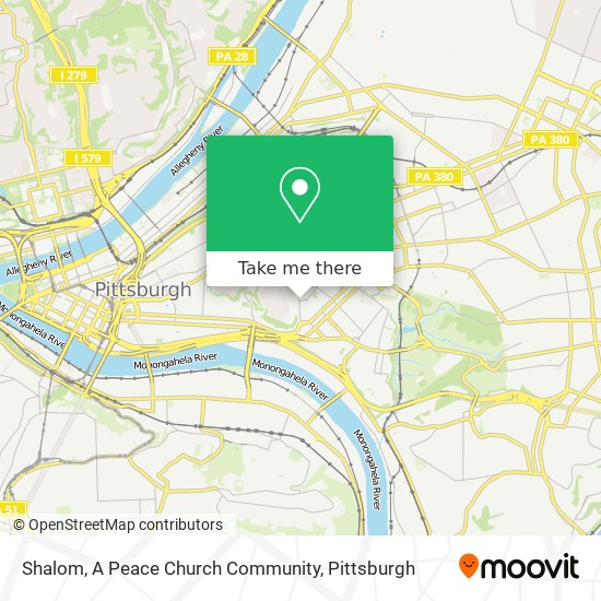 Shalom, A Peace Church Community map