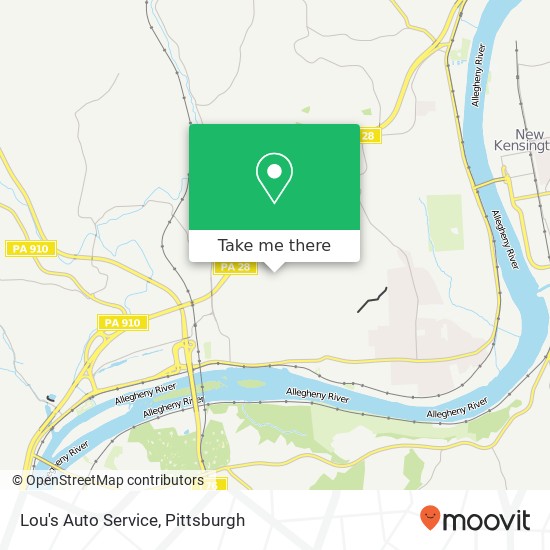 Mapa de Lou's Auto Service