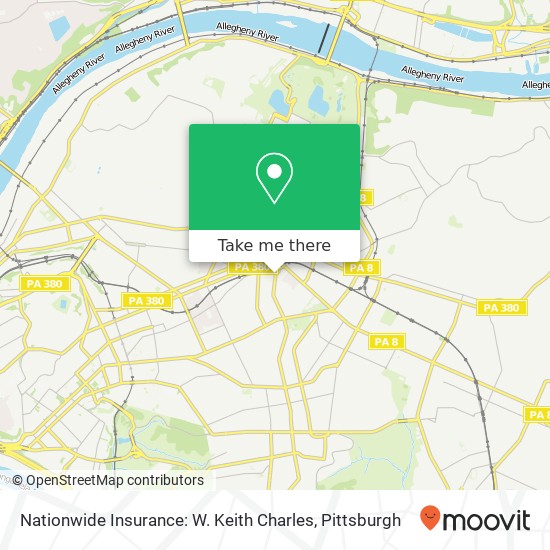 Nationwide Insurance: W. Keith Charles map