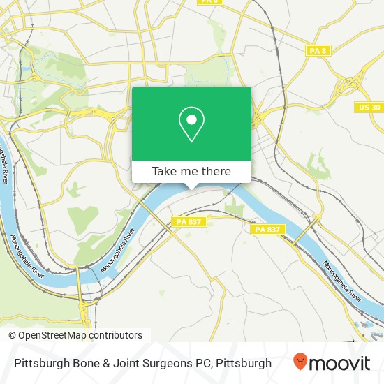 Pittsburgh Bone & Joint Surgeons PC map