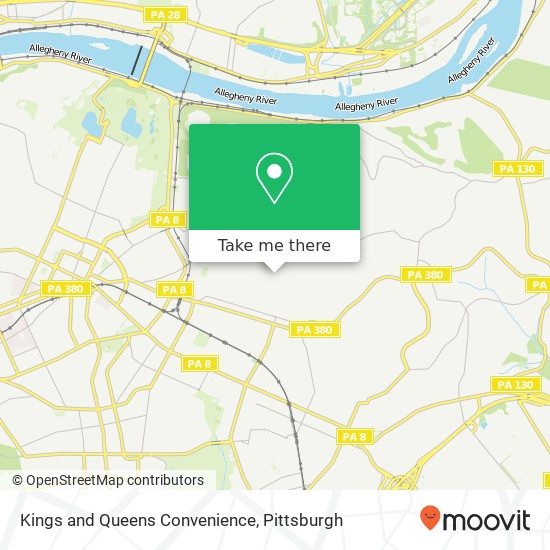 Mapa de Kings and Queens Convenience