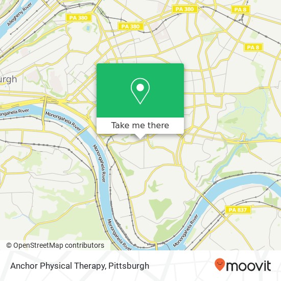 Mapa de Anchor Physical Therapy