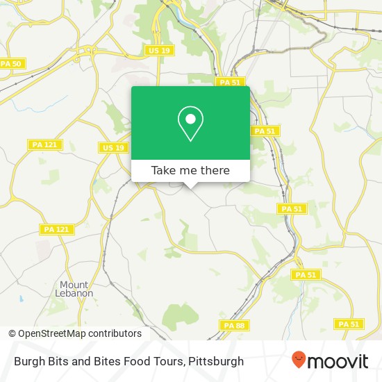 Mapa de Burgh Bits and Bites Food Tours