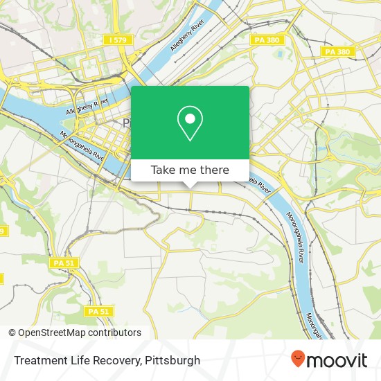 Treatment Life Recovery map