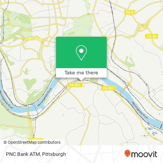 PNC Bank ATM map