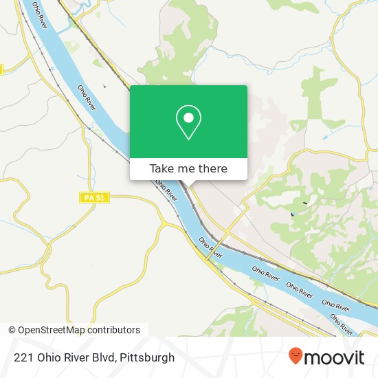 Mapa de 221 Ohio River Blvd