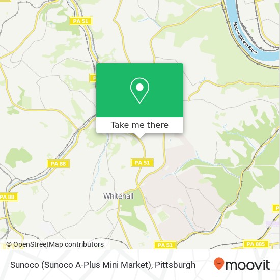 Mapa de Sunoco (Sunoco A-Plus Mini Market)