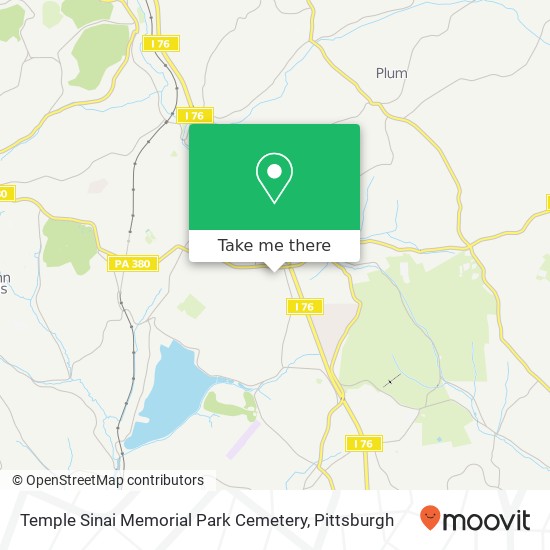 Mapa de Temple Sinai Memorial Park Cemetery