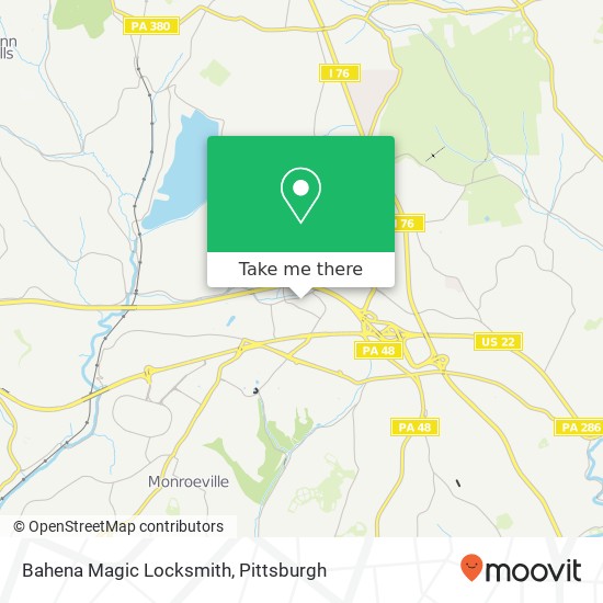 Bahena Magic Locksmith map