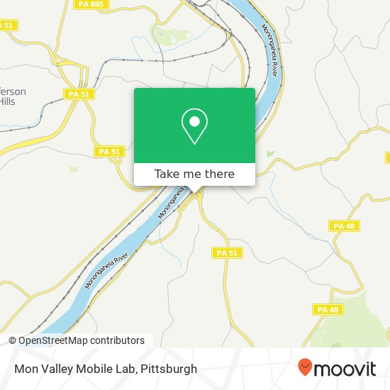 Mon Valley Mobile Lab map