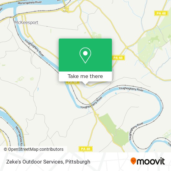 Mapa de Zeke's Outdoor Services