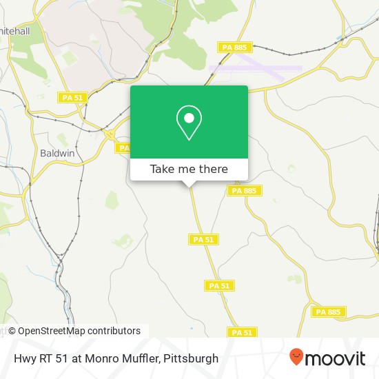 Hwy RT 51 at Monro Muffler map