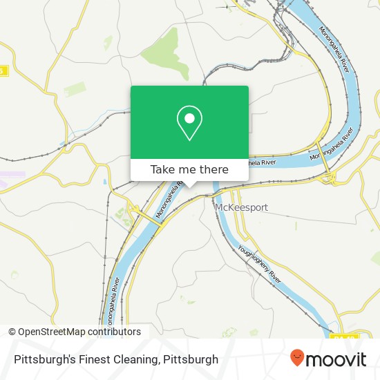 Pittsburgh's Finest Cleaning map