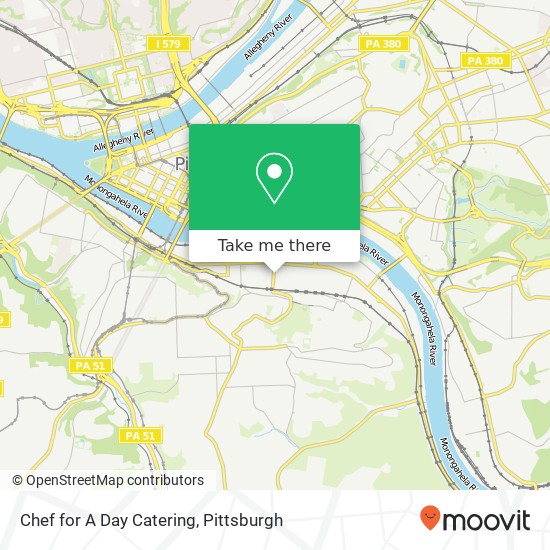 Chef for A Day Catering map