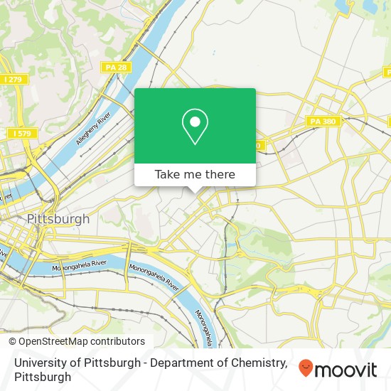 University of Pittsburgh - Department of Chemistry map