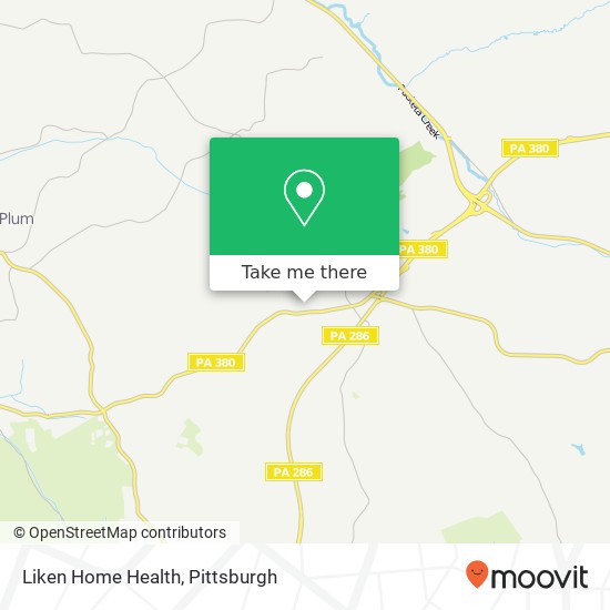 Liken Home Health map
