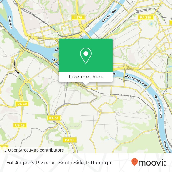Mapa de Fat Angelo's Pizzeria - South Side