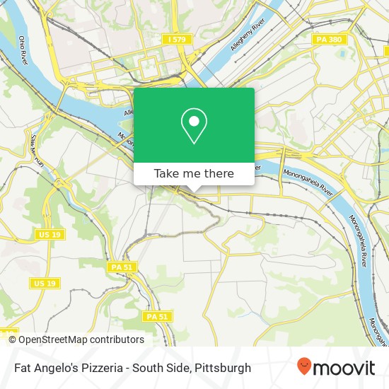 Fat Angelo's Pizzeria - South Side map
