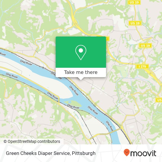 Green Cheeks Diaper Service map