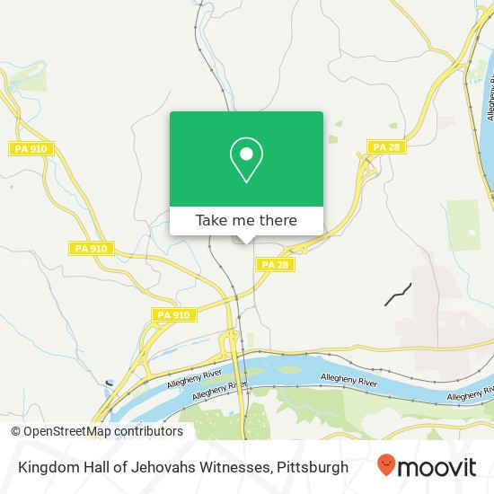 Mapa de Kingdom Hall of Jehovahs Witnesses