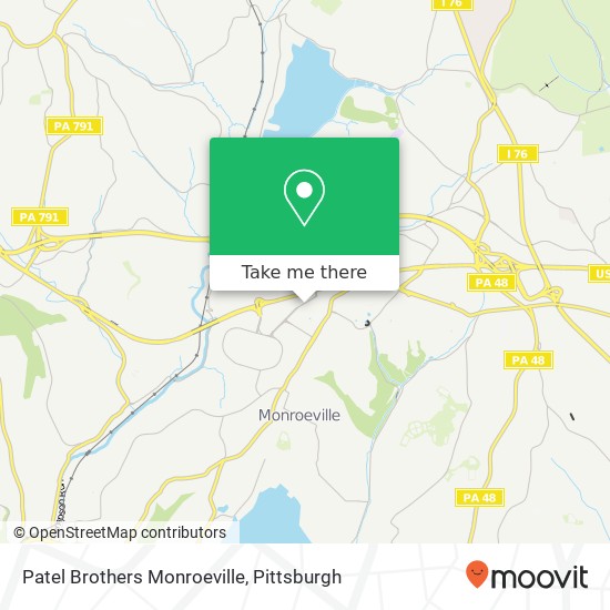 Patel Brothers Monroeville map