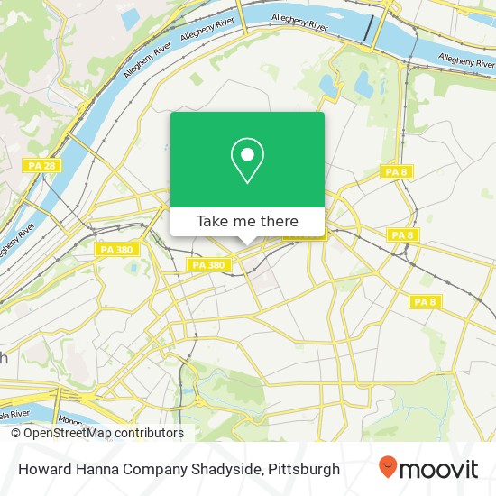 Mapa de Howard Hanna Company Shadyside