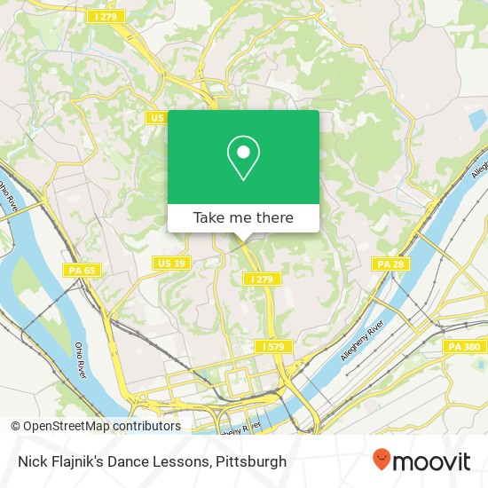 Nick Flajnik's Dance Lessons map