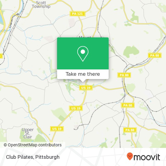 Club Pilates map