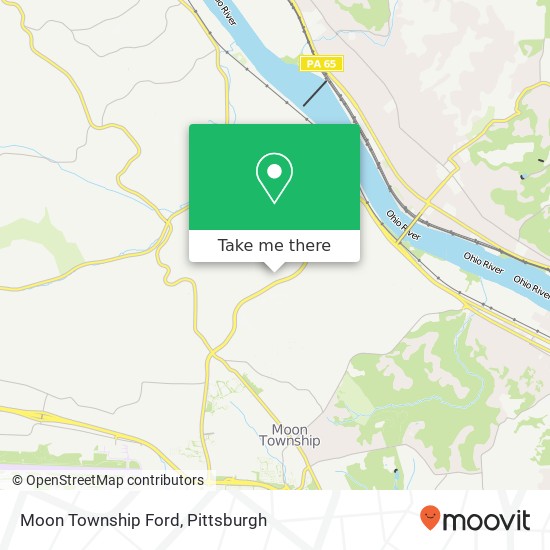 Moon Township Ford map