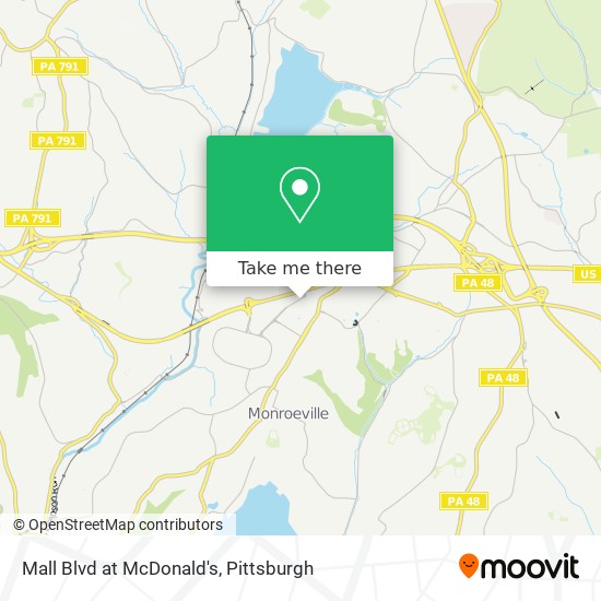 Mall Blvd at McDonald's map