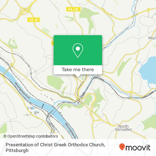 Presentation of Christ Greek Orthodox Church map