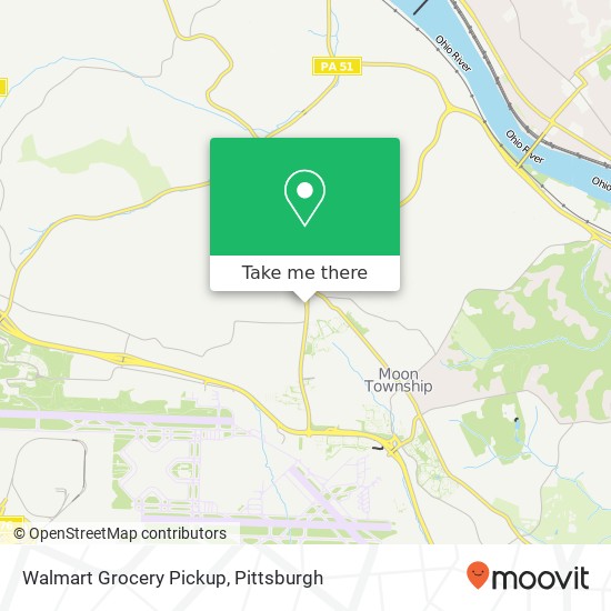 Mapa de Walmart Grocery Pickup