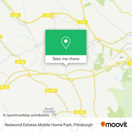 Mapa de Redwood Estates Mobile Home Park