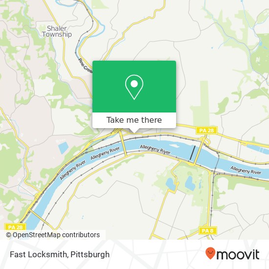 Fast Locksmith map