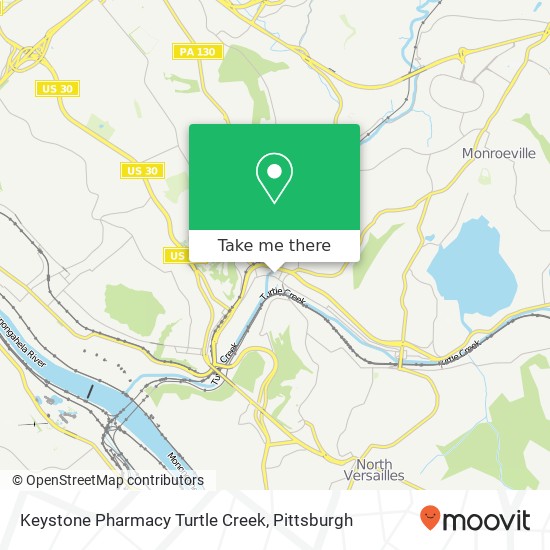Mapa de Keystone Pharmacy Turtle Creek