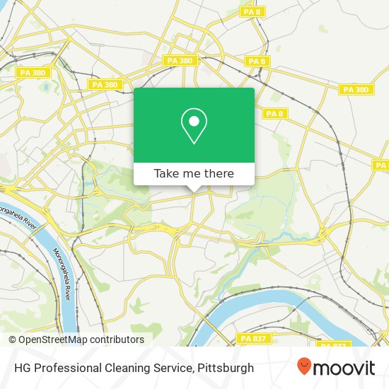 Mapa de HG Professional Cleaning Service