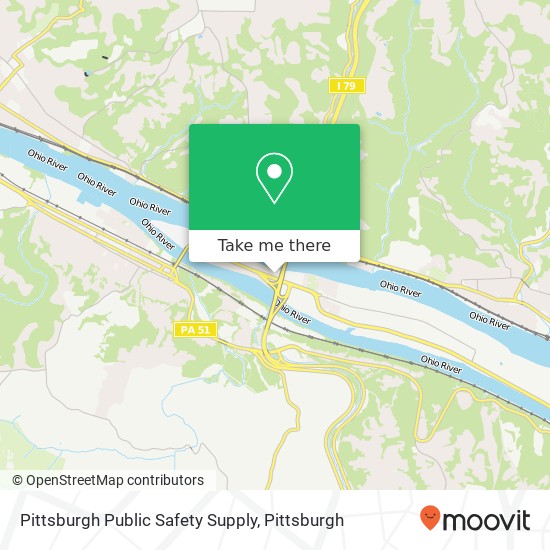 Pittsburgh Public Safety Supply map