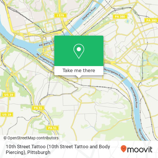 10th Street Tattoo (10th Street Tattoo and Body Piercing) map