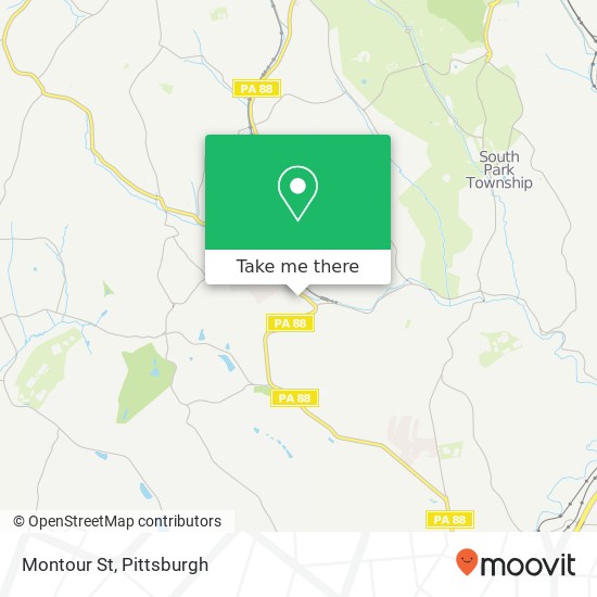 Montour St map