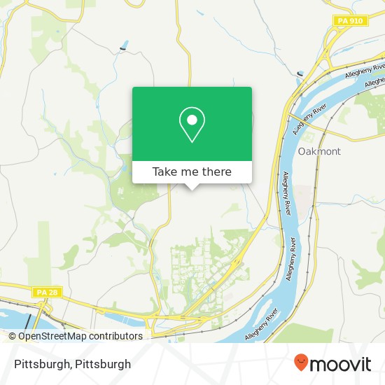 Mapa de Pittsburgh