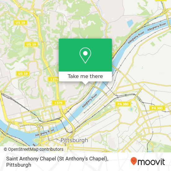 Mapa de Saint Anthony Chapel (St Anthony's Chapel)