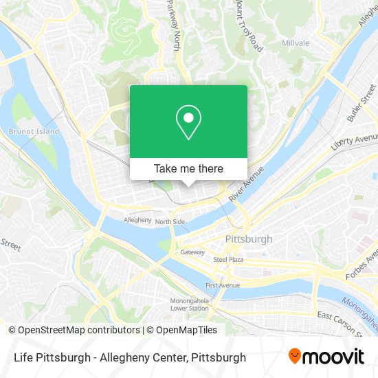 Life Pittsburgh - Allegheny Center map