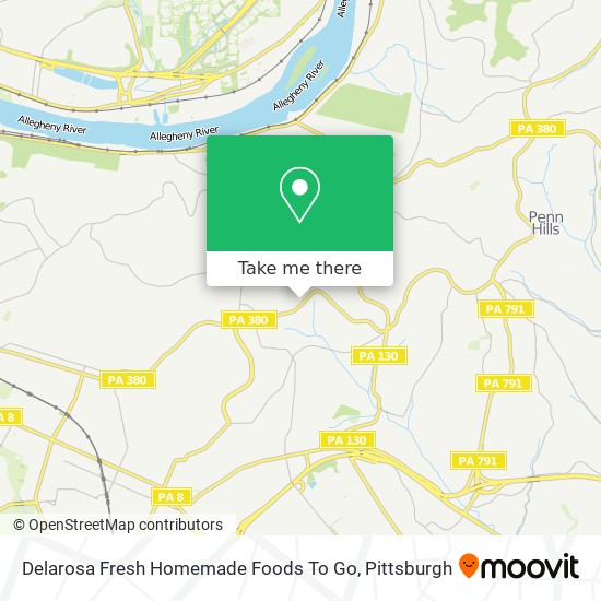 Delarosa Fresh Homemade Foods To Go map