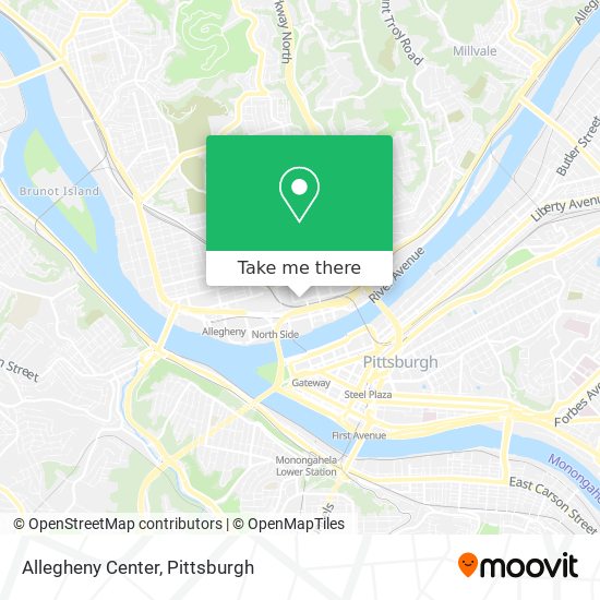 Mapa de Allegheny Center