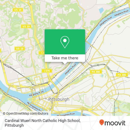 Mapa de Cardinal Wuerl North Catholic High School