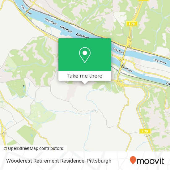 Woodcrest Retirement Residence map