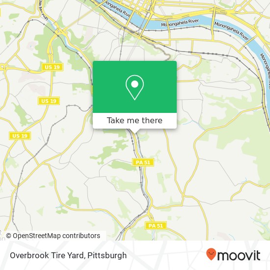 Mapa de Overbrook Tire Yard