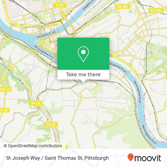 St Joseph Way / Saint Thomas St map