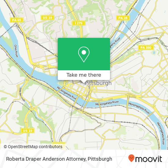 Roberta Draper Anderson Attorney map